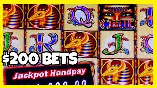 $200 BETS ON CLEO 2 SLOT/ FREE GAMES HIGH LIMIT SLOT PLAY/ ME PAGO UN JACKPOT
