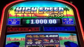 High Speed Turbo NEW GAME w BONUS & LIVE PLAY Slot Machine