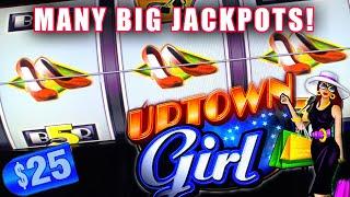$75 BETS ON UPTOWN GIRL  HIGH LIMIT SLOTS  JACKPOT HANDPAY