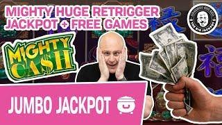 MIGHTY HUGE Retrigger JACKPOT  + Free Games! Mighty Cash Slots
