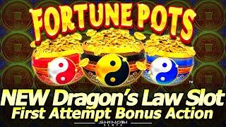 Dragon's Law Fortune Pots Slot Machine - Playing Next to @Barbara Playin Slots  1st Attempt Bonuses!