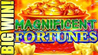 BIG WIN! NEW SLOT! GIANT POTS PAID!! MAGNIFICENT FORTUNES (FU GUI HAO MEN II) Slot Machine (IGT)