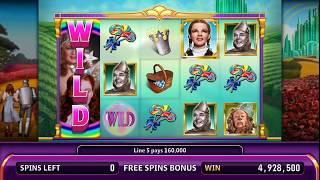 WIZARD OF OZ: OVER THE RAINBOW Video Slot Casino Game with a GLINDA'S FREE SPIN BONUS