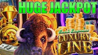 Playing High Limit Slots in LAS Vegas & BOOM 2 Luxury Line Buffalo Jackpots!