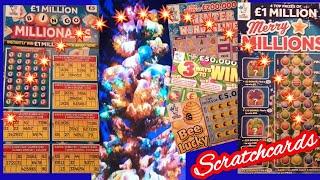 Scratchcards...BINGO Millionaire..3 Ways to Win..Gold Tripler.Bee Lucky..Merry Millions