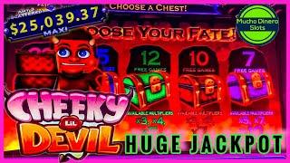 CHEEKY LIL DEVIL SLOT JACKPOT/ HIGH LIMIT/ FREE GAMES/ MAX BETS/ FREE GAMES