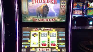 VGT Slots "Red Spin Thunder"  Red Spin Wins  Choctaw Gaming Casino, Durant, OK. First Attempt