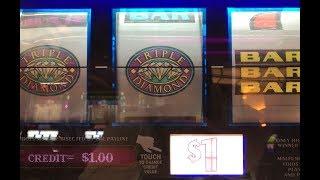 Super Big Win Triple Diamond $1 Slot machine Max bet $3  Lightning Link 10c Slot  Akafujislot