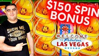 I Got $150 Spin Bonus On HUFF N PUFF Slot Machine - Here's What Happened !