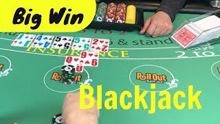 Big Blackjack Win - Sometimes you just have to re-up - NeverSplit10s