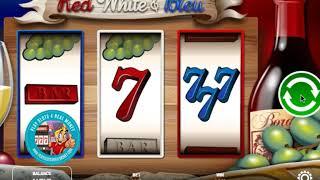 RED WHITE AND BLEU  Slot Machine GAMEPLAY  RIVAL GAMING   PLAYSLOTS4REALMONEY