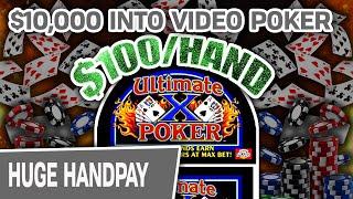 $10,000 on ULTIMATE X VIDEO POKER  Up to $100/HAND in Reno!