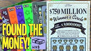 Found the MONEY! 2X $30 Winner's Circle  $180 TEXAS LOTTERY Scratch Offs