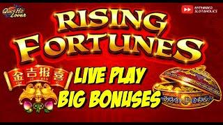 Rising Fortunes Live Slot Play Nice Bonus Wins!