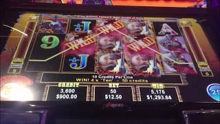$25 MAX BET! $7500 IN AINSWORTH SLOT MACHINE JACKPOTS! THE ENFORCER, MING WARRIOR, AND RHINO RUMBLE!