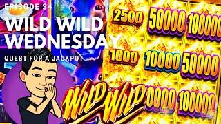 WILD WILD WEDNESDAY! QUEST FOR A JACKPOT [EP 34]  WILD WILD NUGGET Slot Machine (Aristocrat)