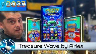Treasure Wave Slot Machine by Aries at #IGTC2023 1