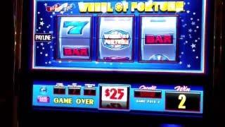 High Limit Wheel of Fortune Slot Machine $50 a Pull Spin