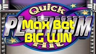 Quick Hit Platinum - Big Win bonus w/ retrigger - max bet - #kingofpicking - Slot Machine Bonus