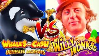 SLOT BATTLE TUESDAY! [EP#11]  WHALES OF CASH ULTIMATE JACKPOTS VS. WILLY WONKA (DOD) Slot Machine
