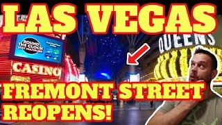 Las Vegas Downtown Fremont Street Grand Reopening!