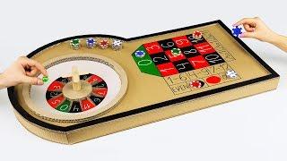 How To Make Mini Casino Roulette Game From Cardboard At Home