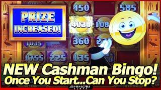 Cashman Bingo Slot Machine - First Attempt, Live Play with Bingo.  Once You Start, Can You Stop?