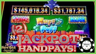 HIGH LIMIT Lock It Link Huff N' Puff (2) JACKPOT HANDPAYS $50 BONUS ROUND Slot Machine