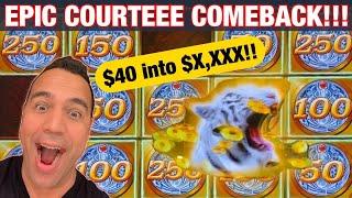 BONUS COURTEEE WINNING LIVE SLOT PLAY!! | Incredible MIGHTY CASH ACTION!!