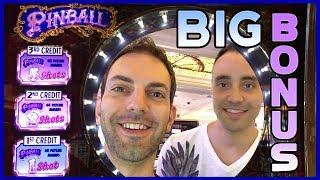 BIG BONUS on PINBALL w/Marco DOUBLE DaVinci Diamonds  #Delicious WINS