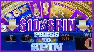 $10/Spin on Wheel of Fortune TRIPLE GOLD   Slot Machine Pokies w Brian Christopher