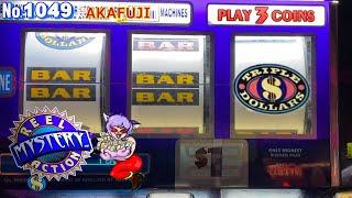 "Mystery Reel Action" TRIPLE DOLLARS SLOT - Old school slot machine @San Manuel Casino 赤富士スロット