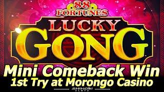 Fiery Hot Jackpots and 88 Fortunes Lucky Gong Slots - First Attempt, Mini-Comeback at Morongo Casino