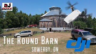 THE ROUND BARN - SOWERBY, ON - AERIAL FOOTAGE WITH A DJI SPARK DRONE
