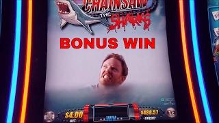 New Slot  SHARKNADO Slot Machine Bonus $4 Bet!!! FULL GAME