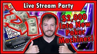 $2,000 LIVE Into ALL NEW Video Poker Machines • The Jackpot Gents
