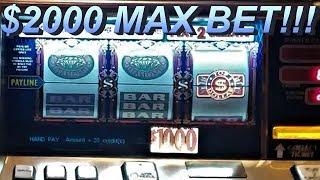 HOLY S***!!! $2000 MAX BET TOP DOLLAR! WITH THE TOP DOLLAR BONUS!!! RIGHT BEFORE CASINO CLOSINGS