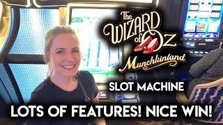 NEW Munchkinland Slot Machine! Great Run! Lots of Features!! Nice WIN!!