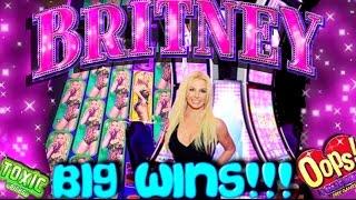 BIG WIN!!! LIVE PLAY on Britney Slot Machine with Bonuses