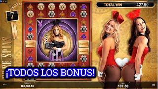 Playboy Gold Juego de Casino Online  TODOS LOS BONUS!