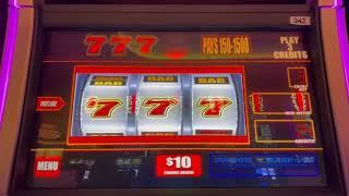 Handpay Jackpot! $50 Bets Double Diamond - Triple Strike, Dragon Fire 7s by Ballys Slot Machines