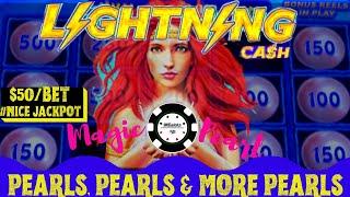 ️Lightning Link Magic Pearl ️BIG HANDPAY JACKPOT $50 SPIN ️Dollar Storm Caribbean Gold HIGH LIMIT