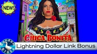 New️Chica Bonita Lightning Dollar Link Slot Machine Bonus