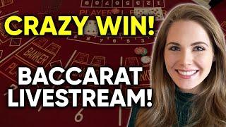 EPIC WINNING RUN!! LIVE HIGH STAKES Baccarat!! $1000/HAND!!