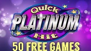 Quick Hits Platinum - MAX bet 50 free games bonus #kingofpicking - 5c denom - Slot Machine Bonus