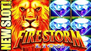 NEW SLOT! ANOTHER FIREBALL GAME!?  FIRESTORM LION Slot Machine (ARUZE GAMING)