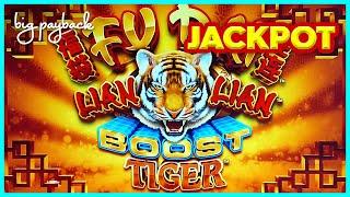 JACKPOT HANDPAY! Fu Dai Lian Lian Boost Tiger Slot - AWESOME NEW GAME!