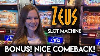 Zeus Slot Machine! BONUS!! Nice Comeback!!