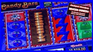 HUGE PROGRESSIVE HIT/ CANDY BAR SLOT/ MAX BETS