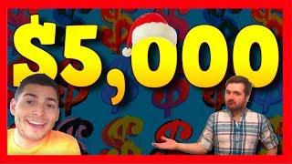 $5000 CASINO Christmas Slot Machine Challenge With SDGuy - Part 1